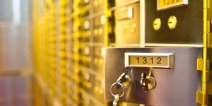 safety deposit boxes